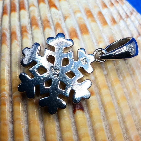Snowflake Sterling Silver Pendant Katarina Witt - Picture 9 of 13